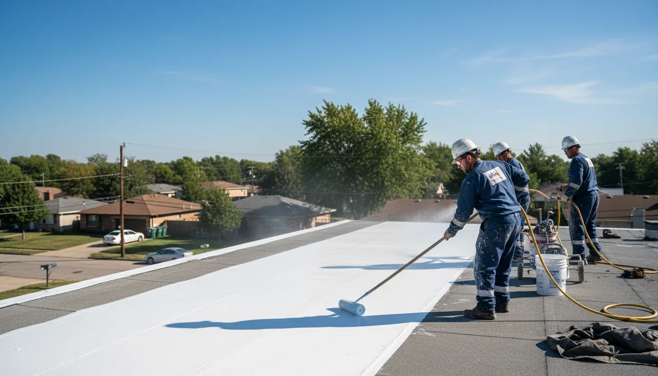 Commercial roof coating in Beverly, OH near me